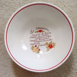 La Primula Vintage Italy Spaghetti Pasta Bowl 10.5 inch La Spaghettate